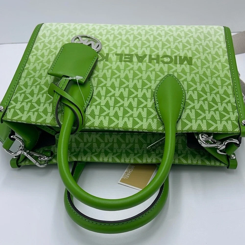 Michael Kors Mirella Small Ombré Signature Logo Crossbody Bag COLOR JUNGLE NWT